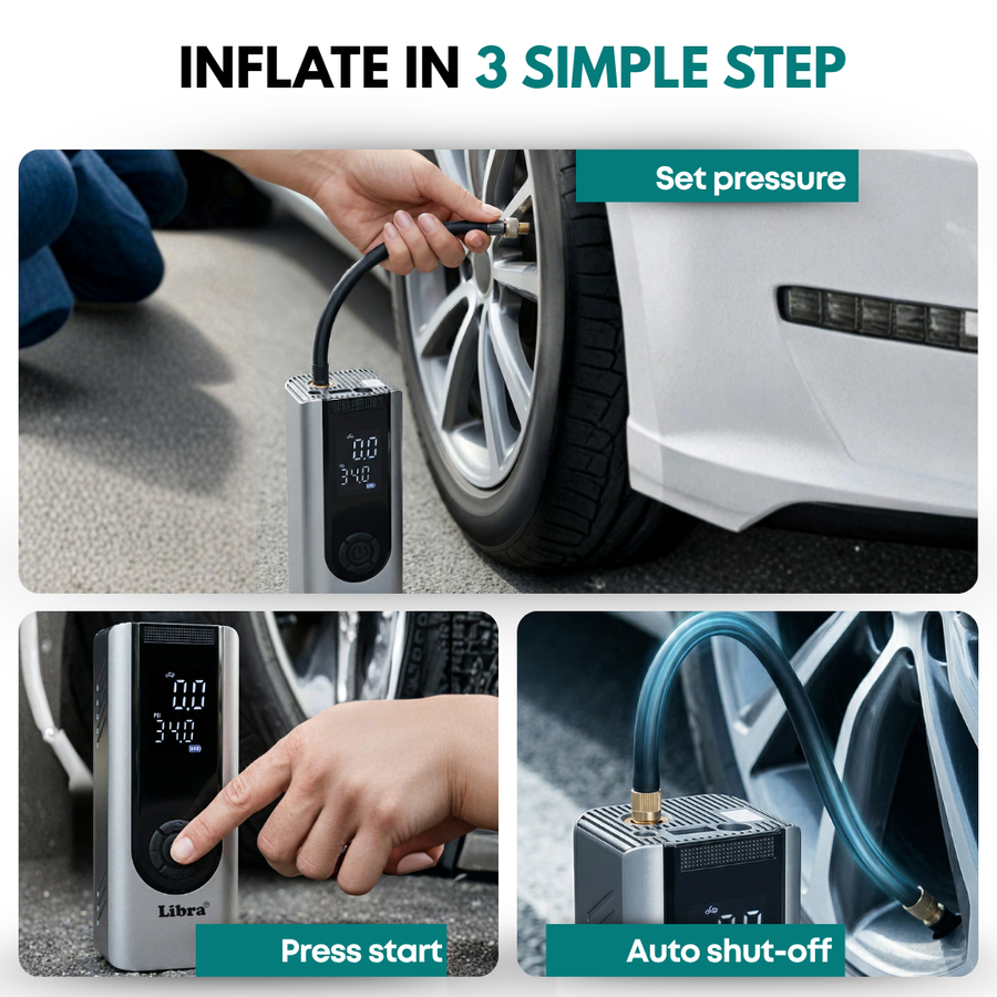 Libra Tyre Inflator for Car & Bike