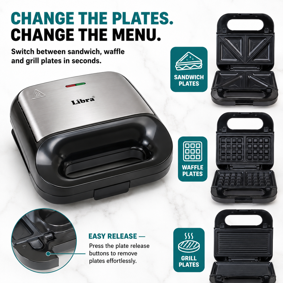Libra 3 in 1 sandwich maker