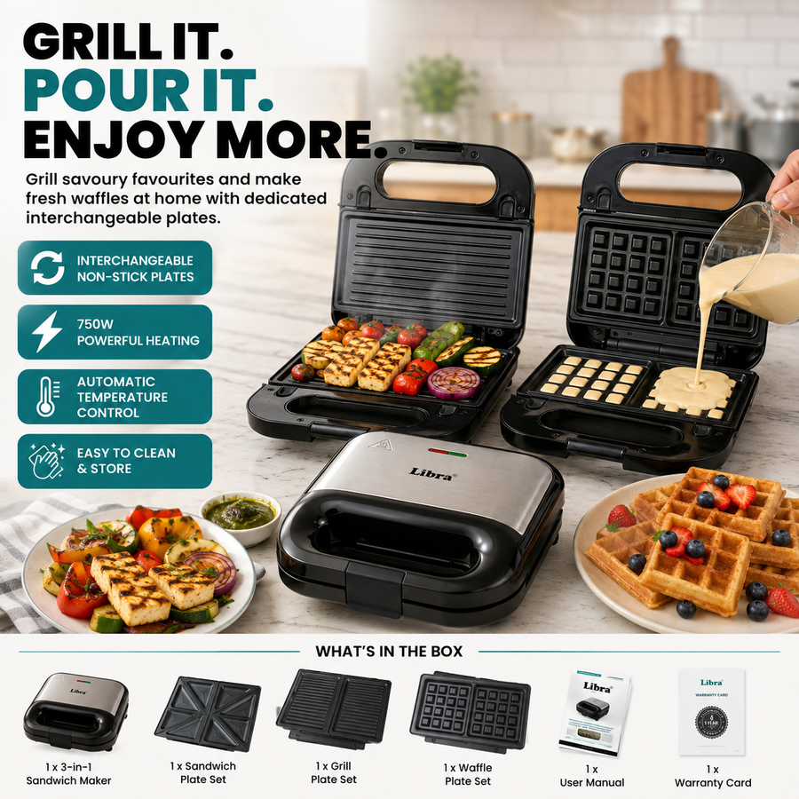 Libra 3 in 1 sandwich maker