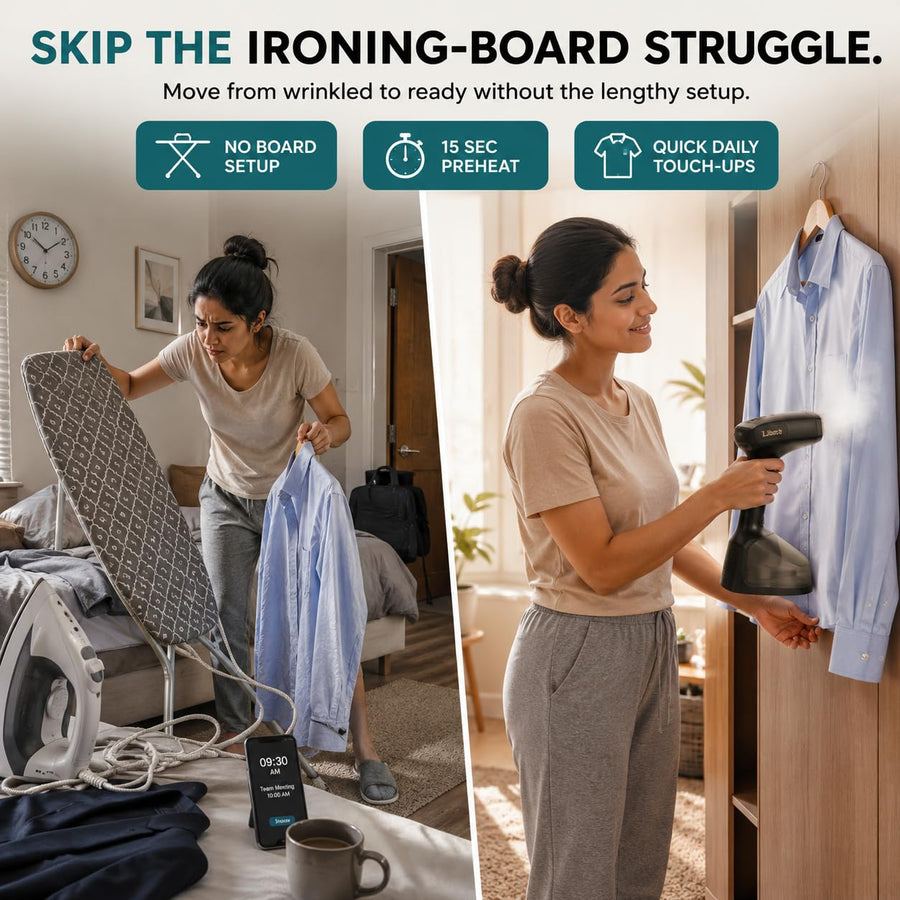 Libra Handheld Garment Steamer with Multiple Presets