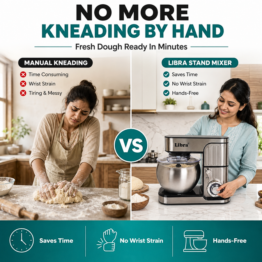 Libra 6L Stainless Steel Stand Mixer