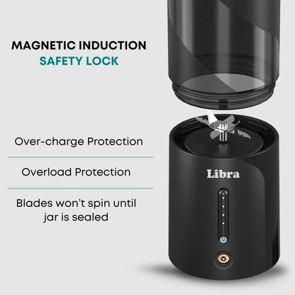 Libra 450ML Portable Blender With 4000mAh Battery - Black