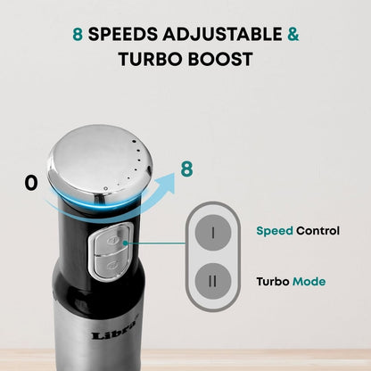 Libra Hand Blender for Kitchen, Multipurpose Blender for Hot and Cold Items