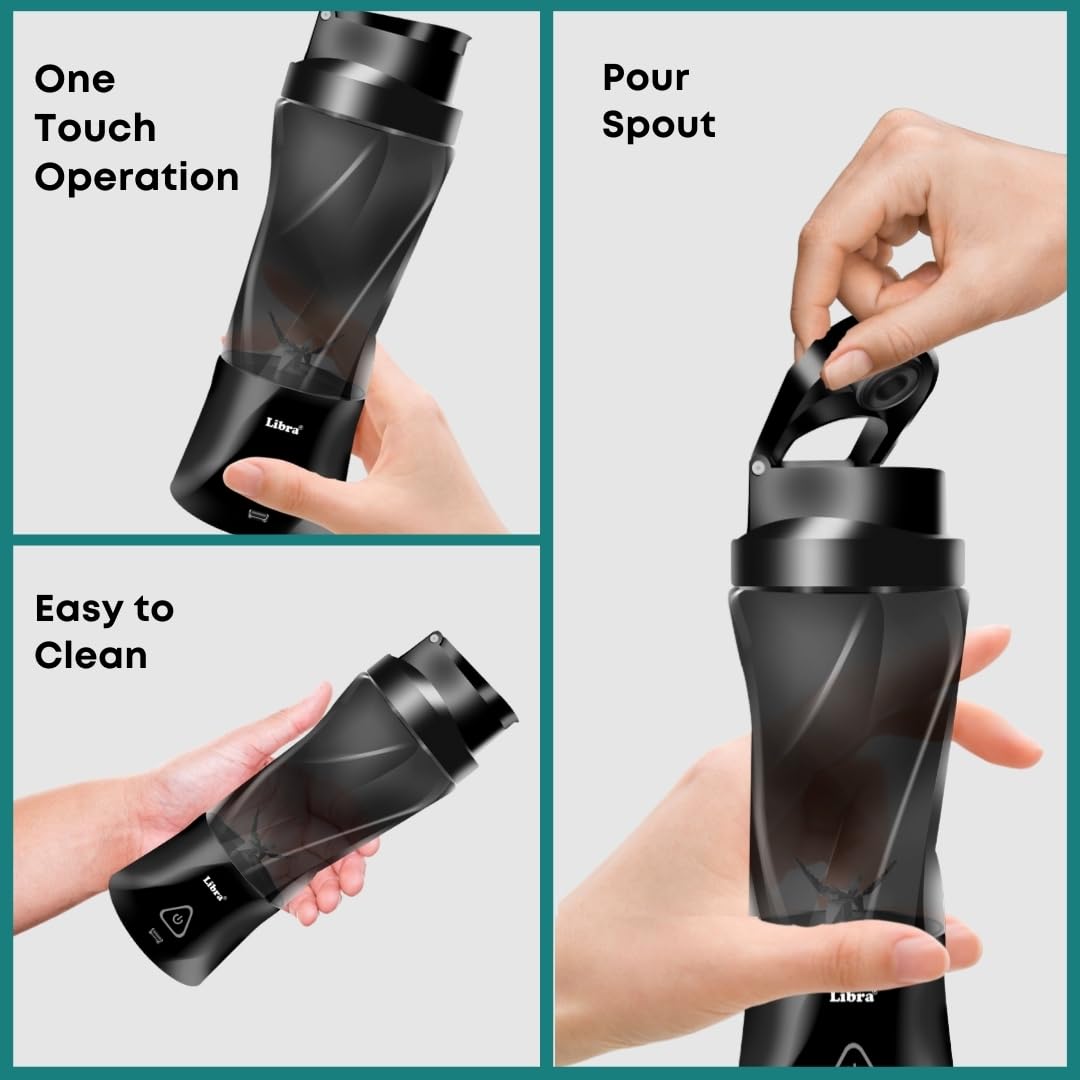 Libra 700ML Portable Blender With 6000mAh Battery - Black