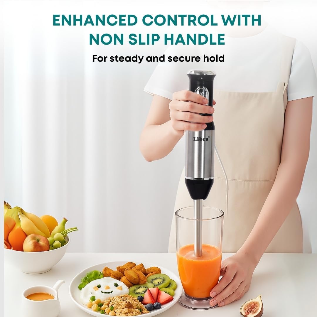 Libra Hand Blender for Kitchen, Multipurpose Blender for Hot and Cold Items