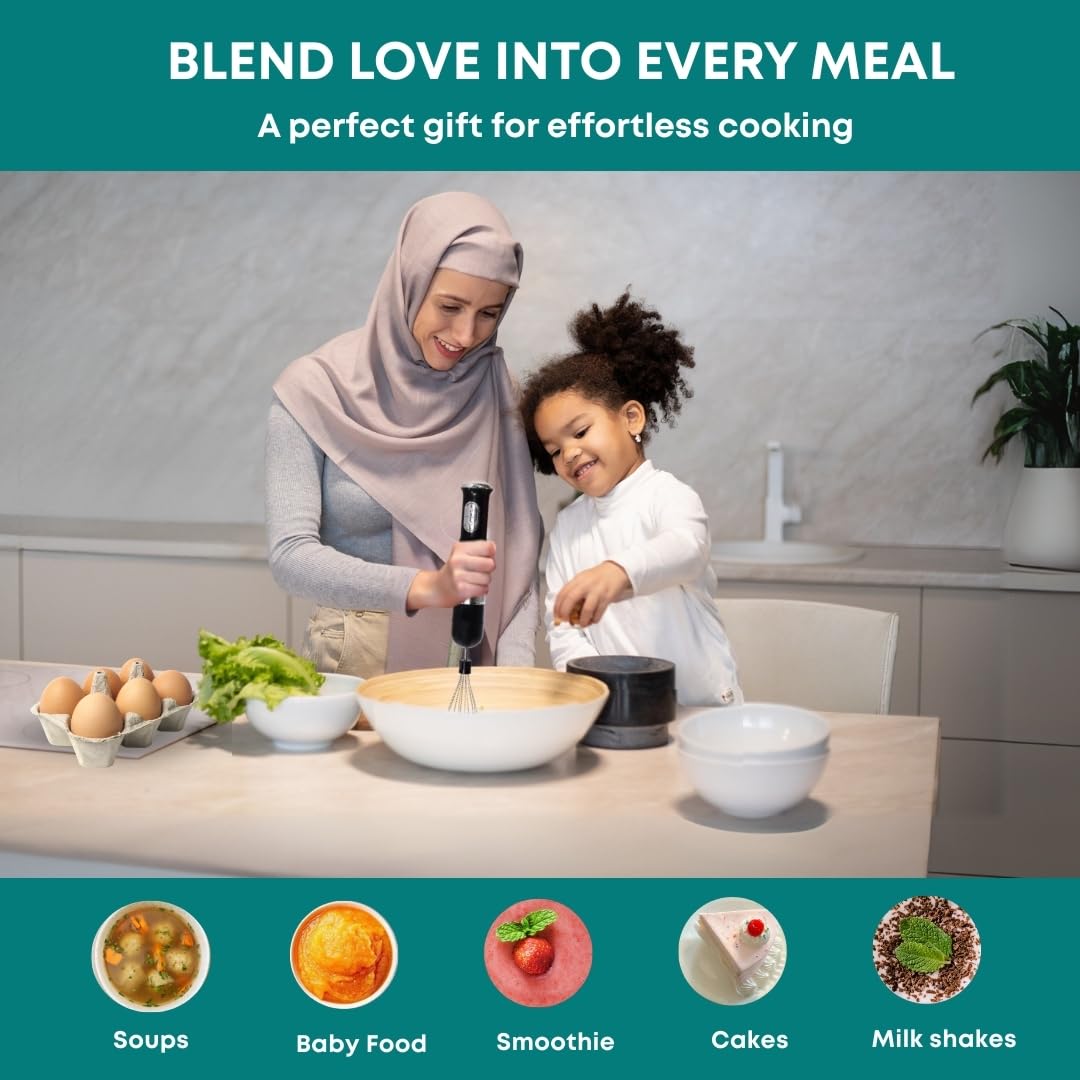 Libra Hand Blender for Kitchen, Multipurpose Blender for Hot and Cold Items