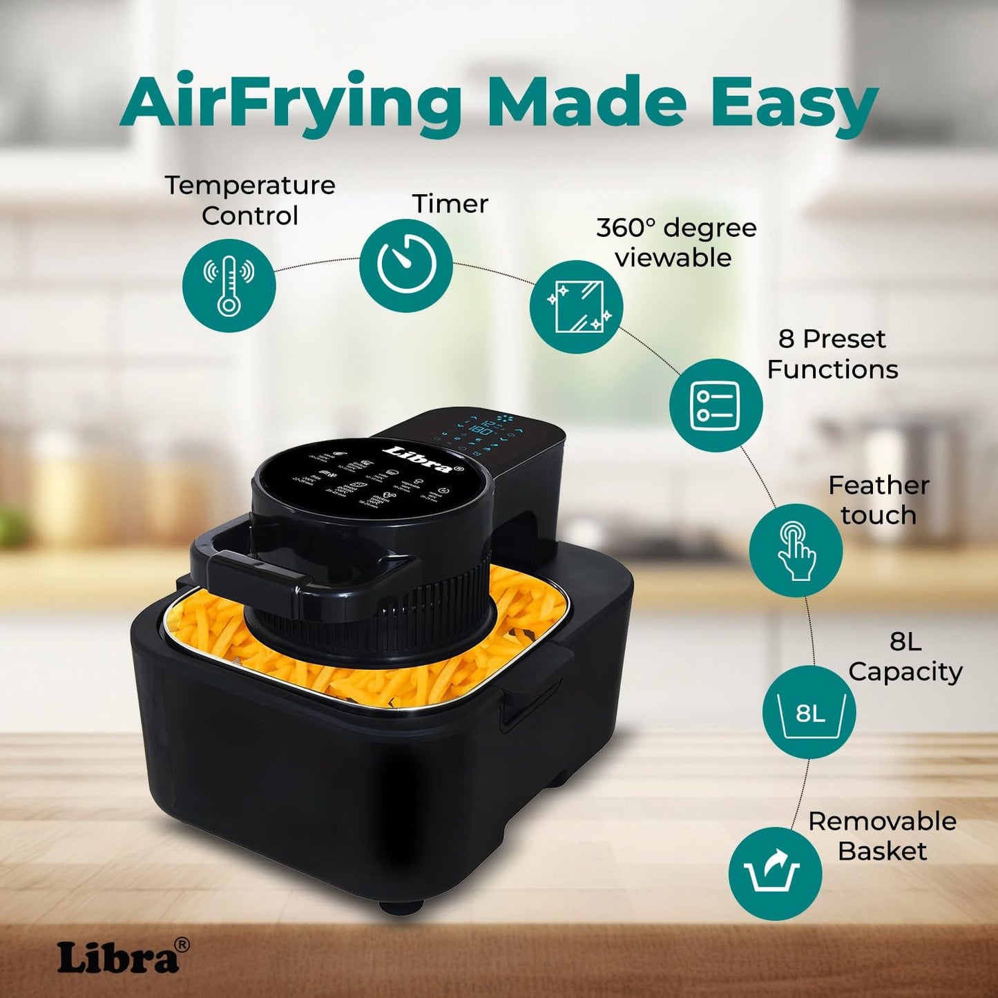 Libra 8 Liter Digital Air Fryer
