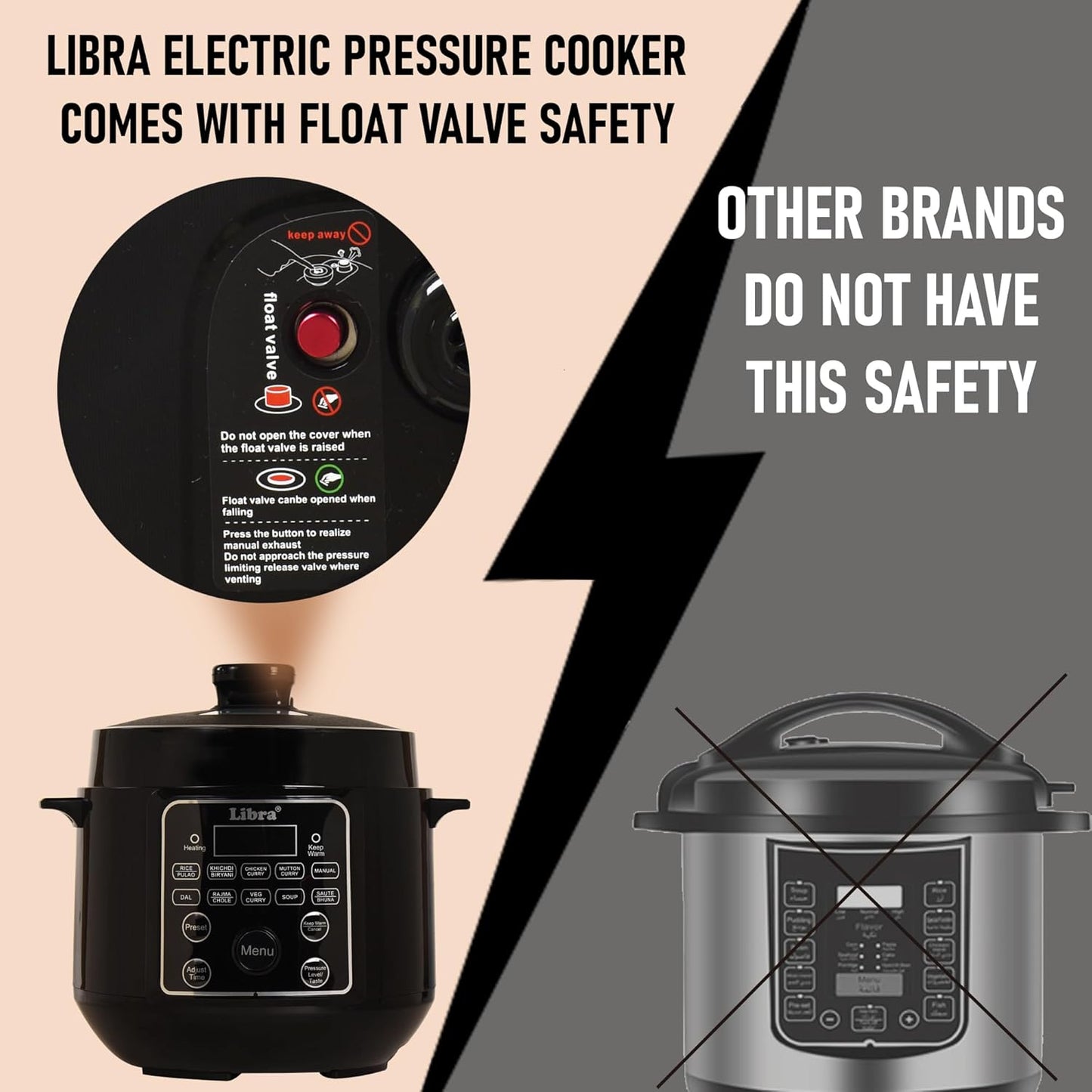 Libra 3 litre Electric Pressure Cooker