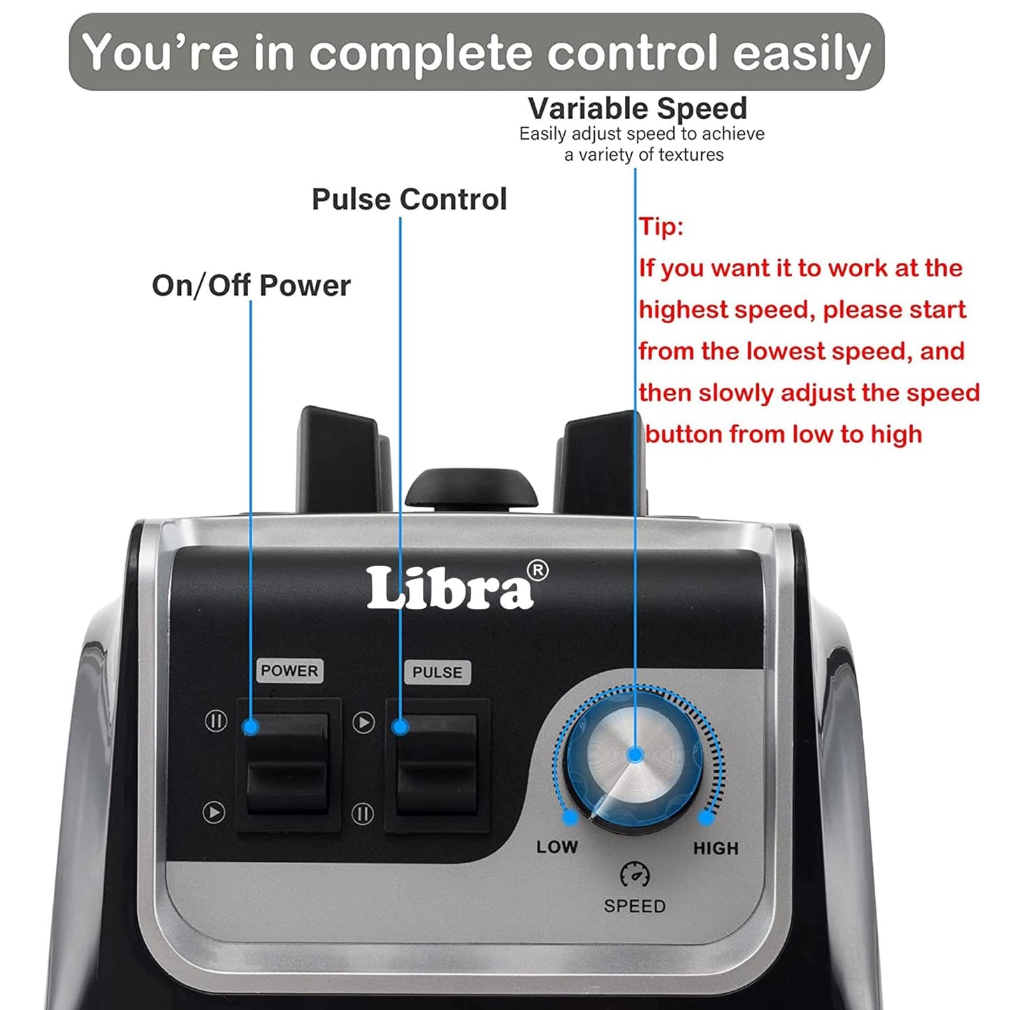 Libra 2000 watts commercial blender With 2 Litre Jar