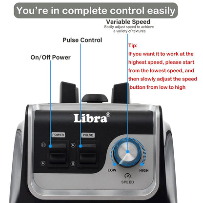 Libra 2000 watts commercial blender With 2 Litre Jar