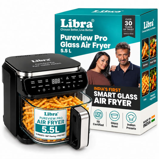 Libra 5.5L Glass Bowl Air Fryer