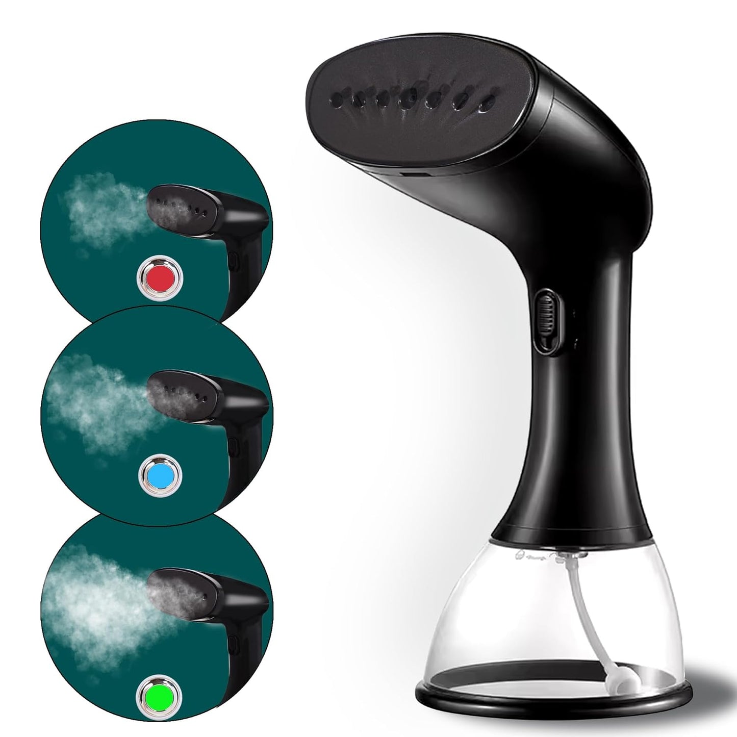 Libra 1640 Watts Handheld Garment Steamer with 3 Levels - Black