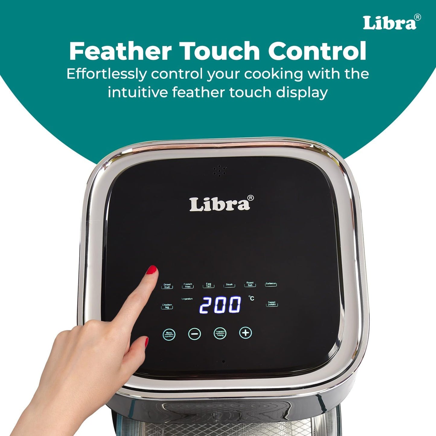Libra 4.5 Liter Glass Bowl Air Fryer