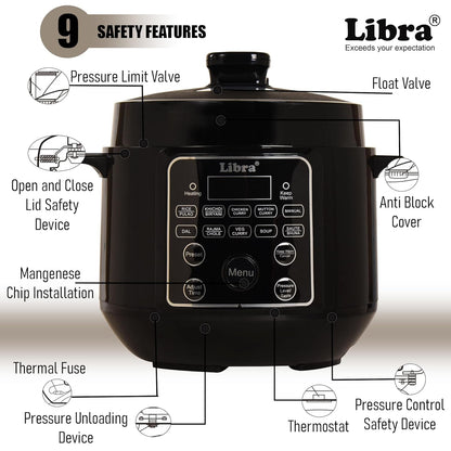 Libra 3 litre Electric Pressure Cooker