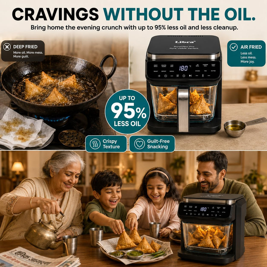 Libra 5.5L Glass Bowl Air Fryer