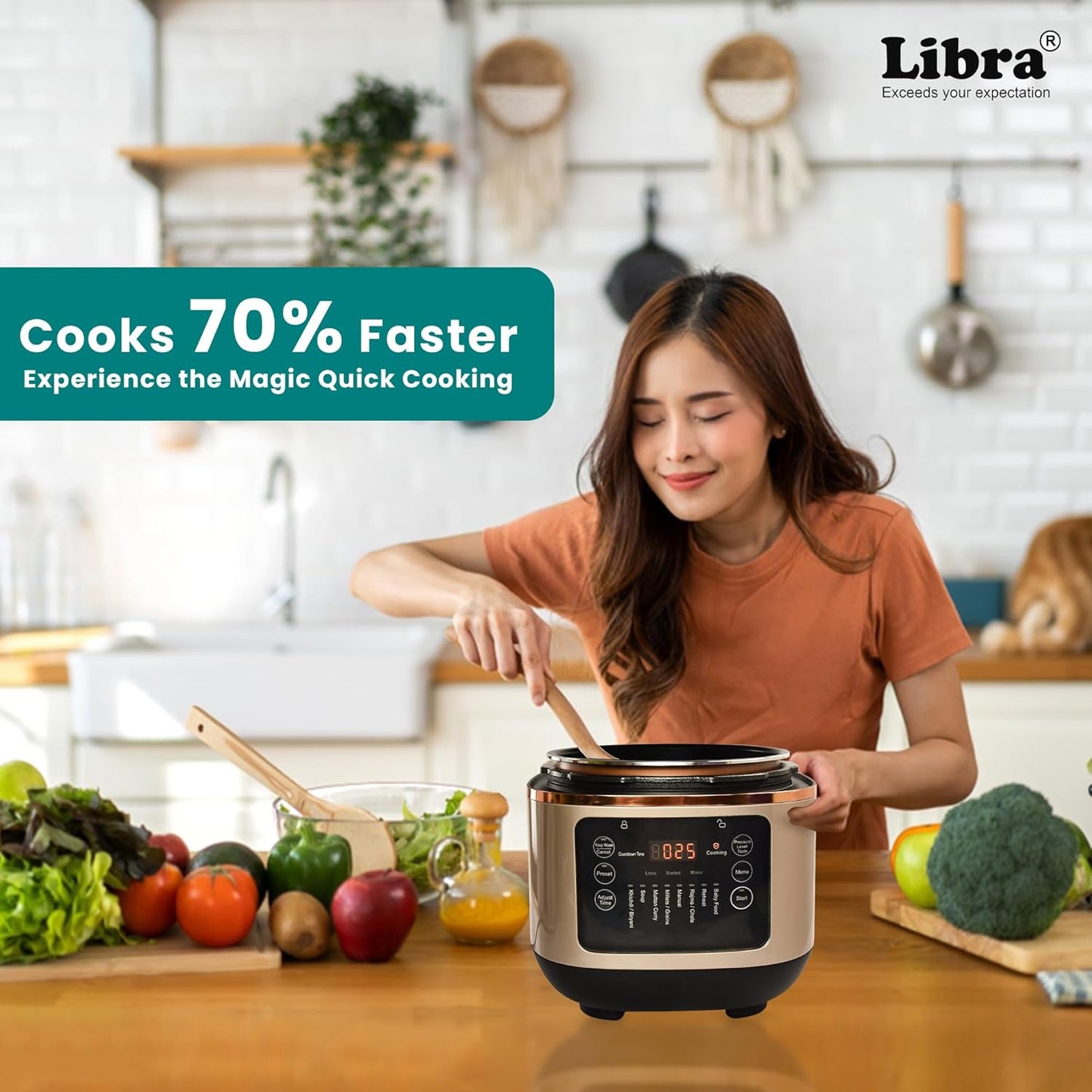 Libra 6 litre Electric Pressure Cooker