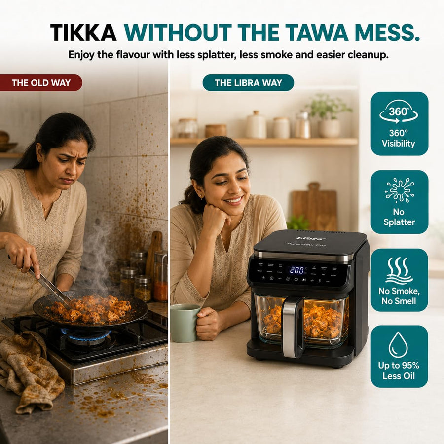Libra 5.5L Glass Bowl Air Fryer