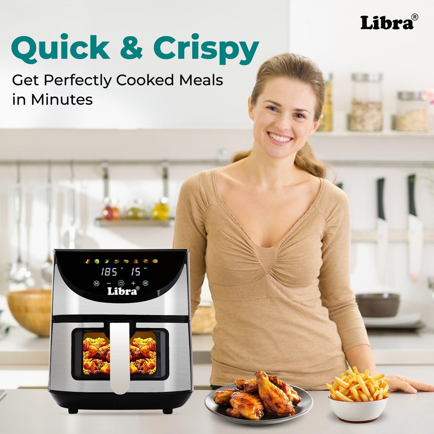 Libra 6.5 Liter Stainless Steel Air Fryer