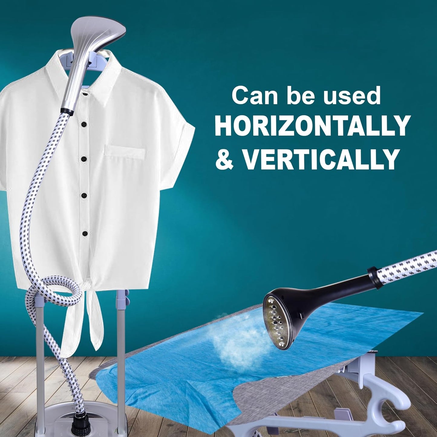 Libra 1950 Watts Standing Garment Steamer with 2 Liter Tank Capacity