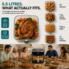 Libra 5.5L Glass Bowl Air Fryer