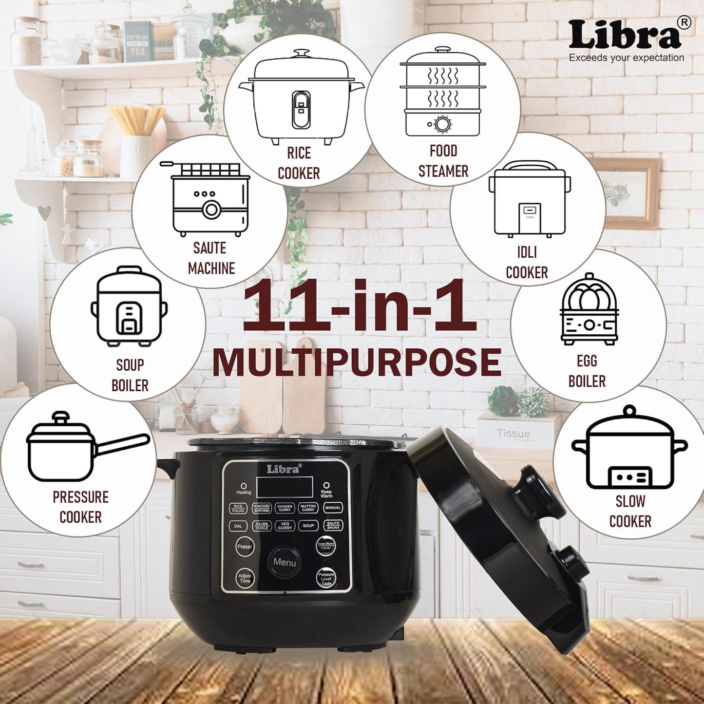 Libra 3 litre Electric Pressure Cooker