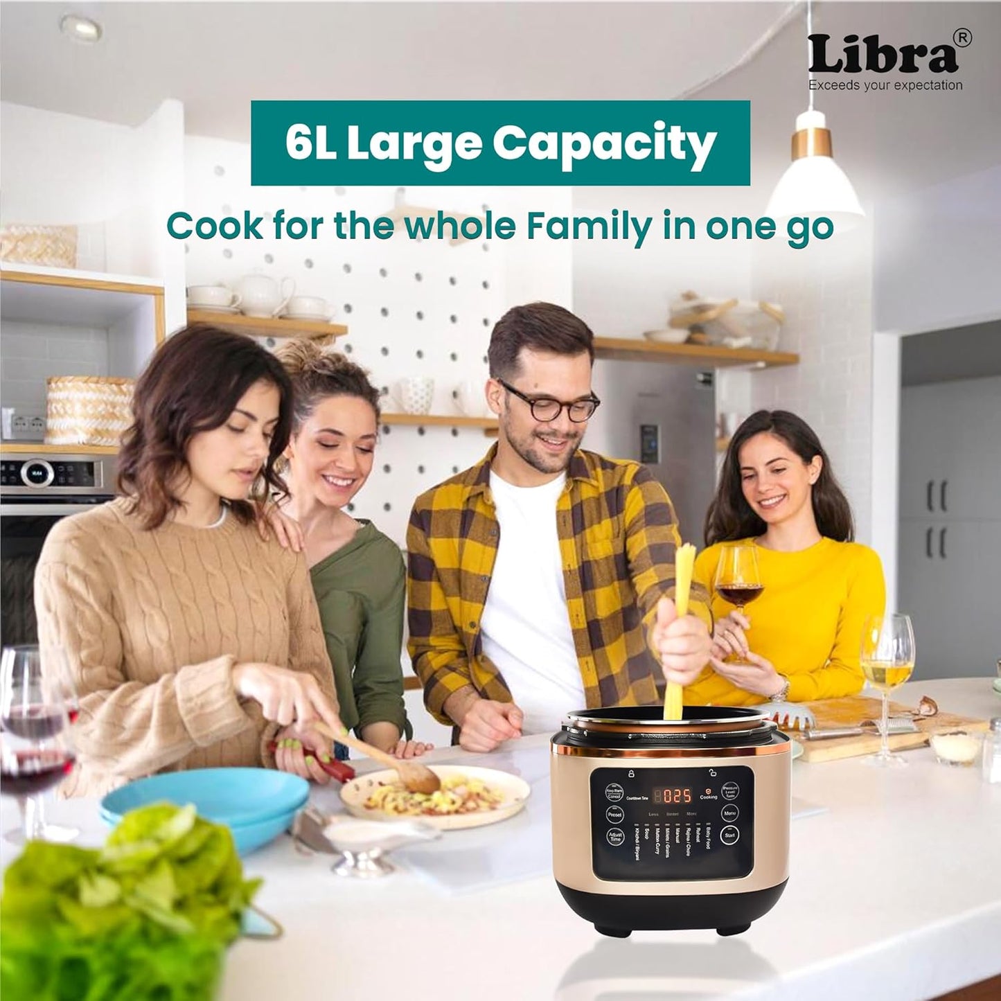 Libra 6 litre Electric Pressure Cooker