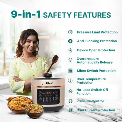 Libra 6 litre Electric Pressure Cooker