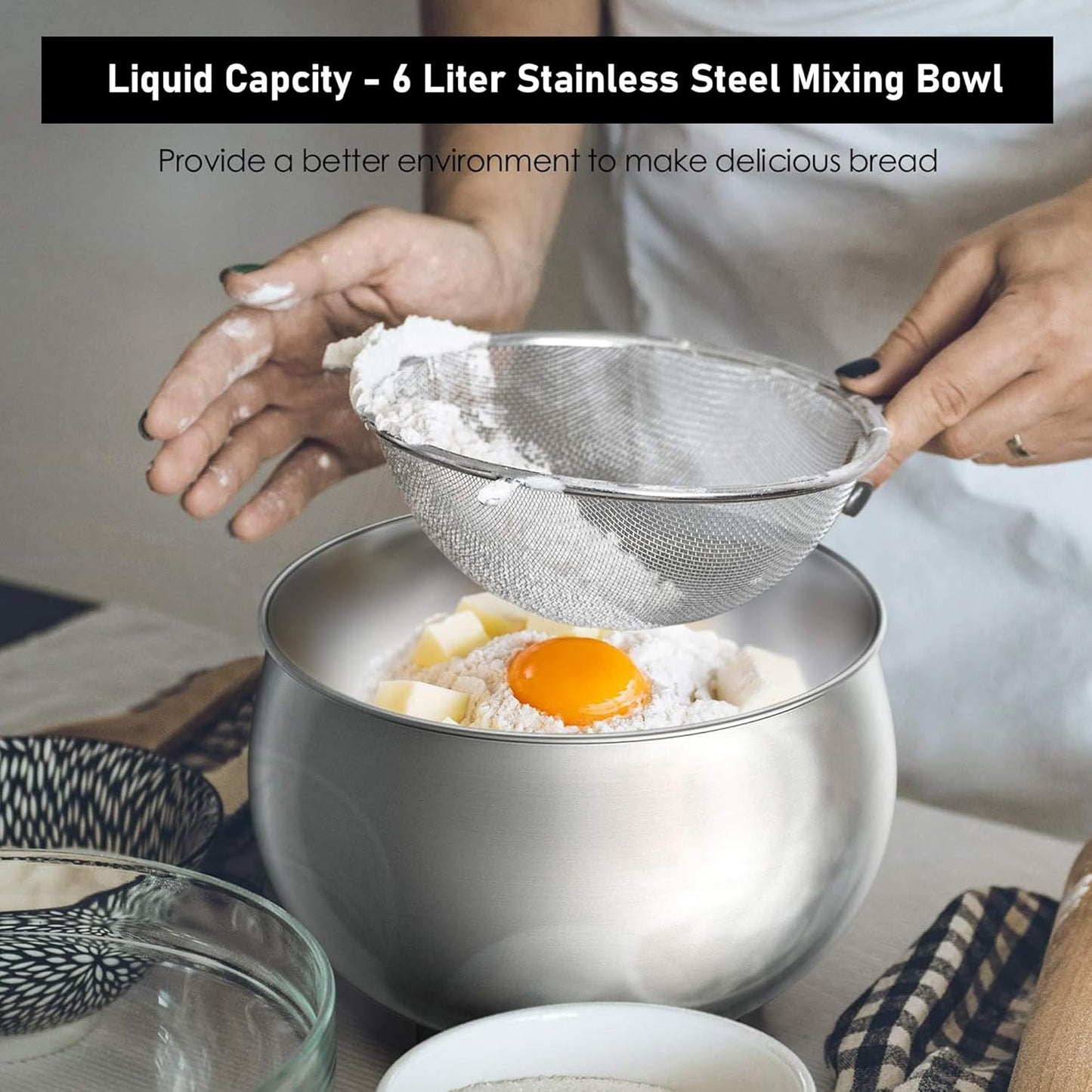 Libra 6 Liter Stainless Steel Stand Mixer