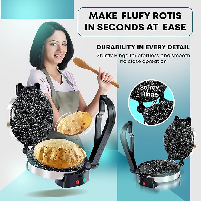Spring Based Roti Maker Libra 900W Roti Maker - Non-Stick Automatic Chapati Maker – Libra ...