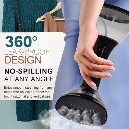 Libra 1640 Watts Handheld Garment Steamer with 3 Levels - Black