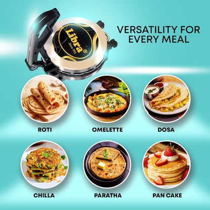 Libra 950 Watts Roti Maker With Non-stick Plates