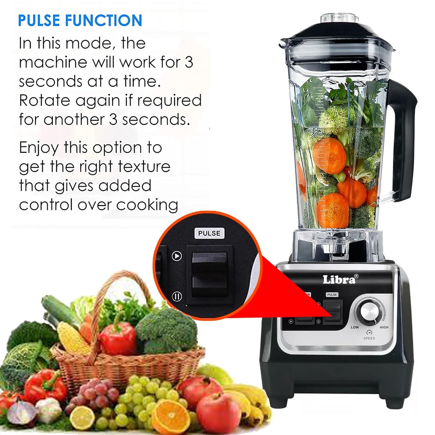 Libra 2000 watts commercial blender With 2 Litre Jar