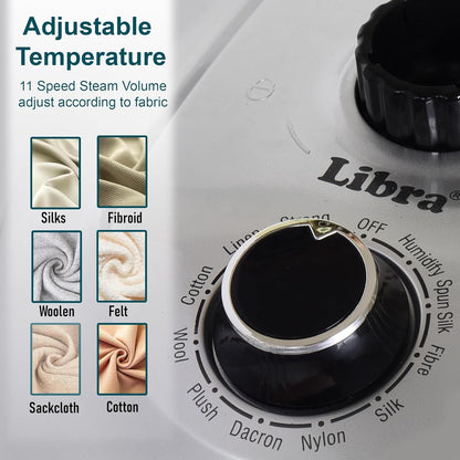 Libra 1950 Watts Standing Garment Steamer with 2 Liter Tank Capacity