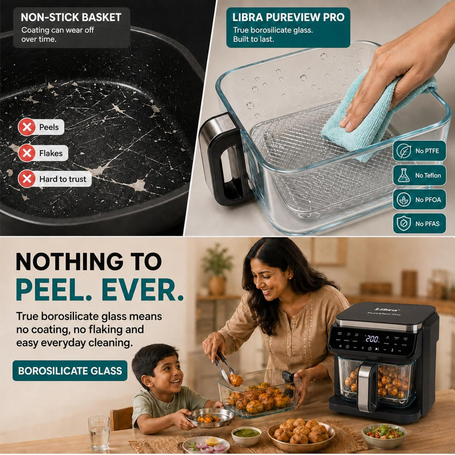 Libra 5.5L Glass Bowl Air Fryer