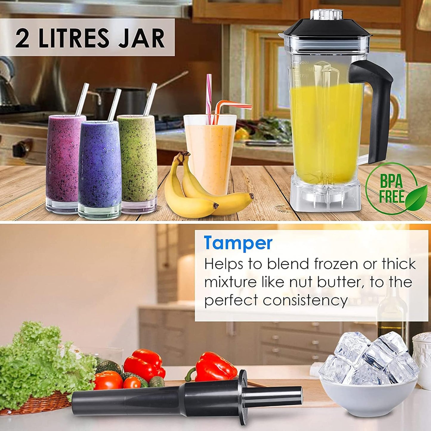 Libra 2000 watts commercial blender With 2 Litre Jar