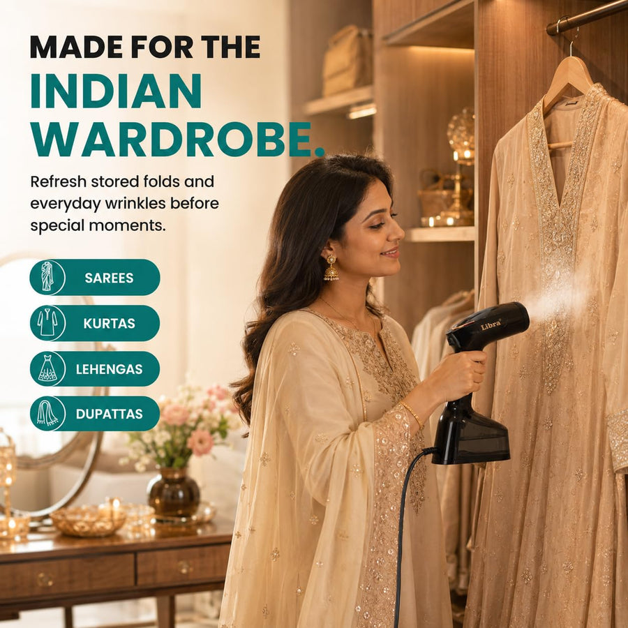 Libra Handheld Garment Steamer with Multiple Presets