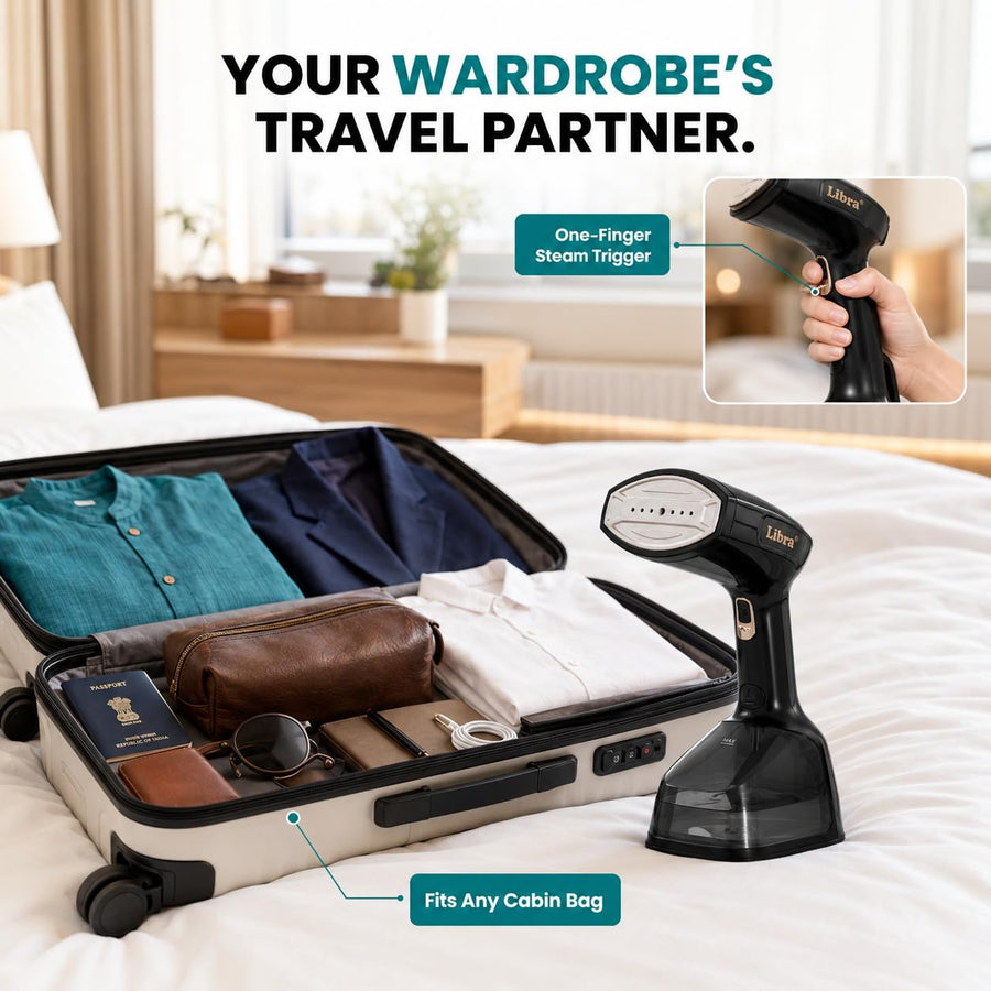 Libra Handheld Garment Steamer with Multiple Presets