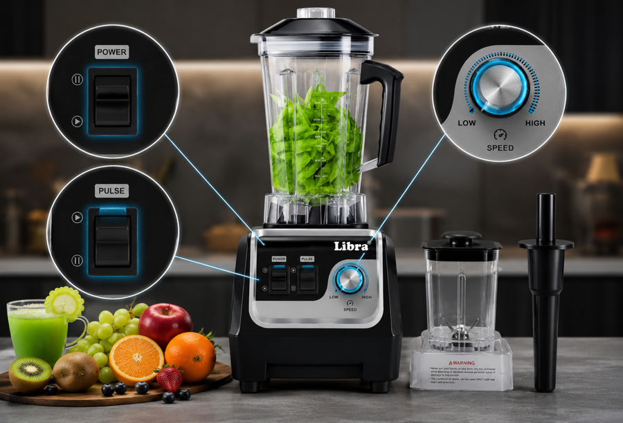 Libra 2000W Commercial Blender - 2 Liter Jar – Libra Appliances