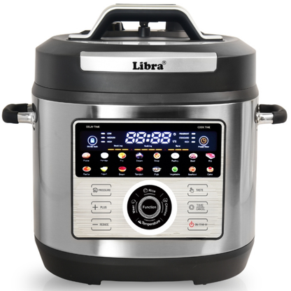 Libra 6L 19-in-1 Multi-Use Electric Cooker – 304 Stainless Steel Inner Pot, Programmable Pressure Cooker