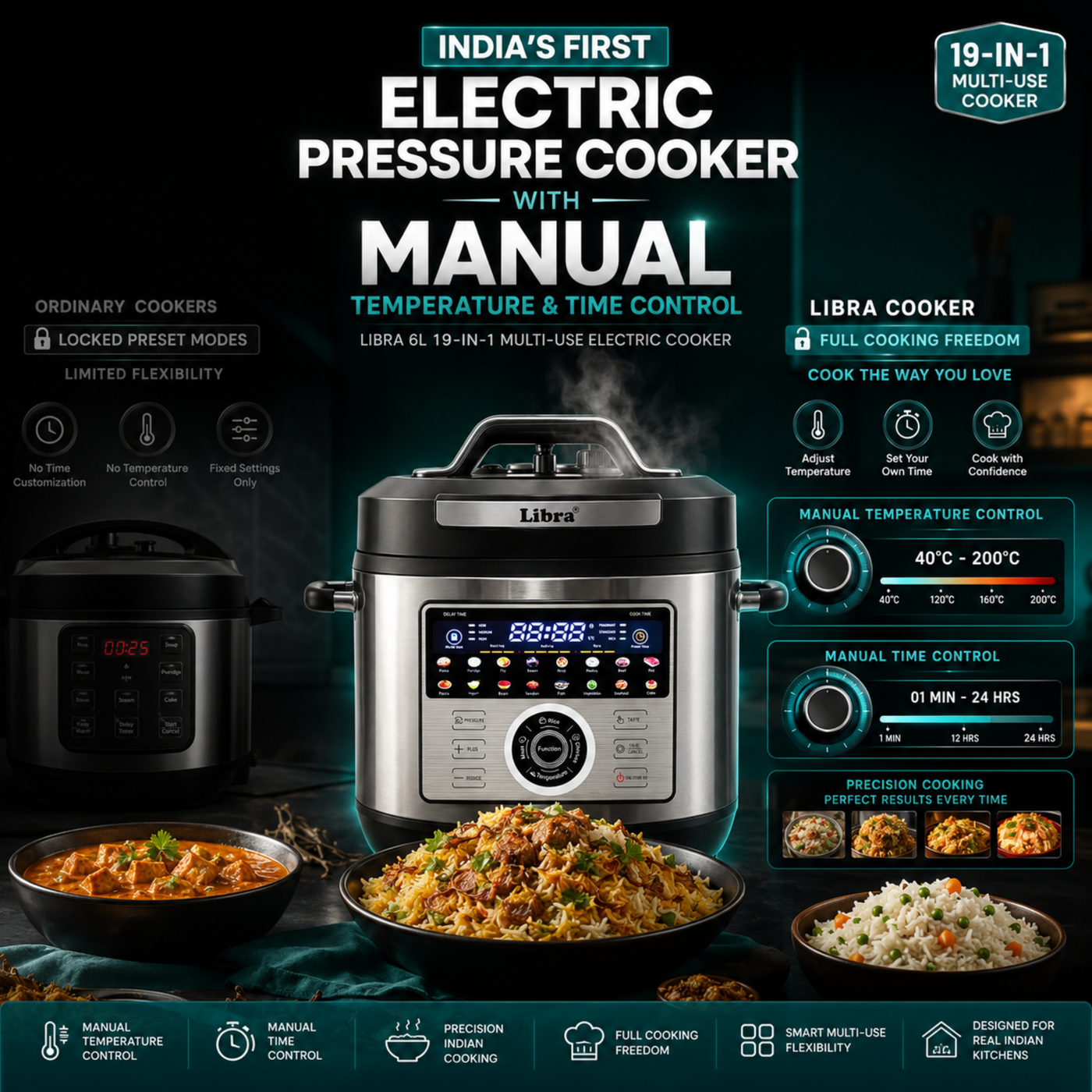 Manual Time & Temperature Control