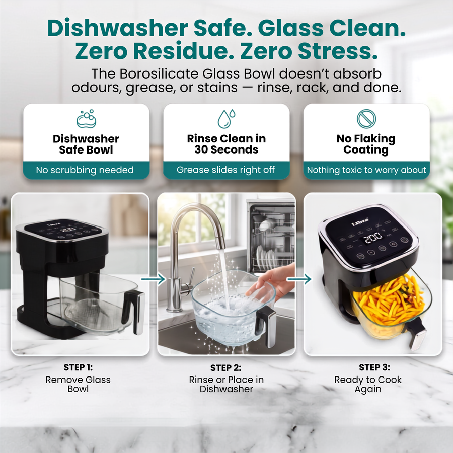 Libra 4.5L Glass Bowl Air Fryer