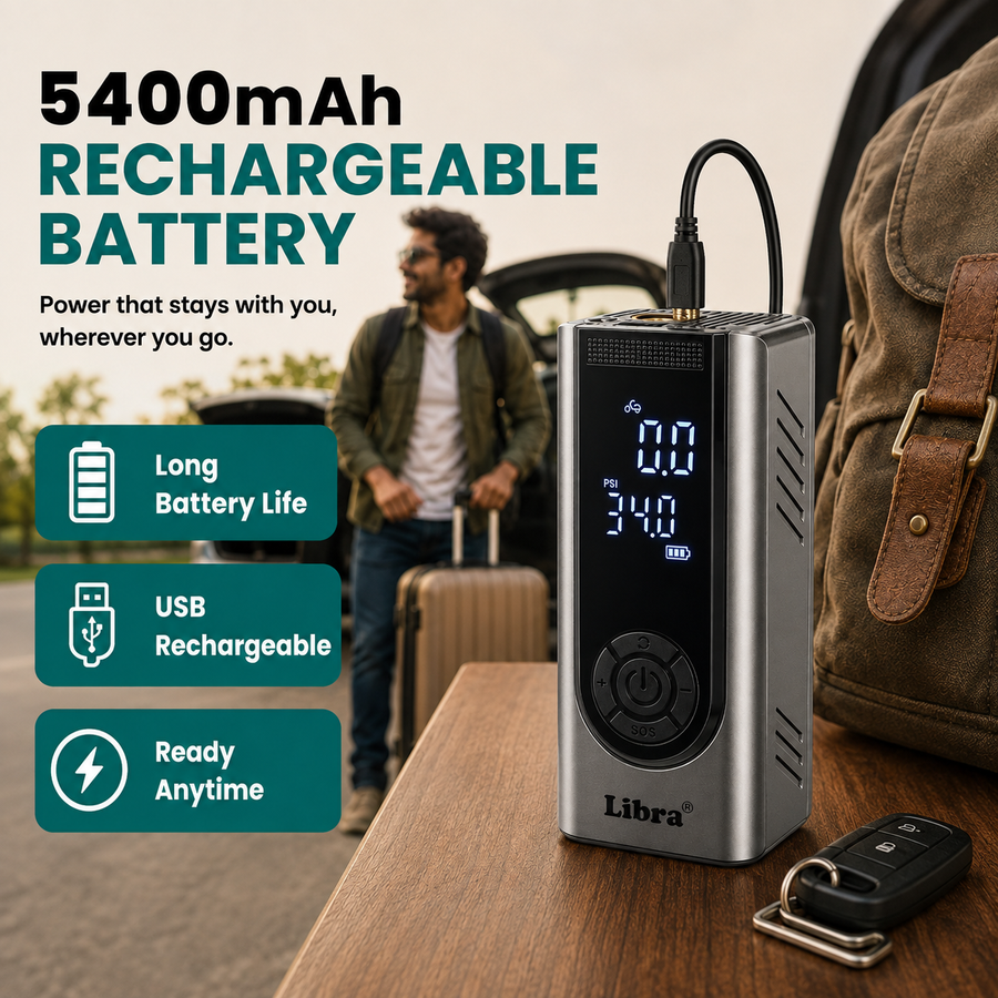 Libra Tyre Inflator for Car & Bike
