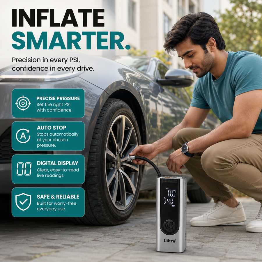 Libra Tyre Inflator for Car & Bike