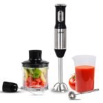 Libra 1200 Watts Electric Hand Blender | Comes with Milk Frother, Chopper, Whisker & Multipurpose Jar | Variable Speed and Turbo Function