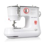 CHILLAXPLUS Sewing Machine with 12 Stitch Patterns | Zig Zag,Pico,Reverse Stitch & Metal Frame| White