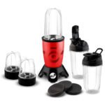 Libra Twist N Blend mixer grinder blender | BPA free 5 Jars | 500 Watt Motor blender with ISI mark (Red)