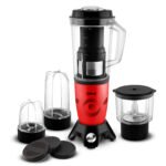 Libra Twist N Blend mixer grinder blender | BPA free 2 Jars, Juicer & Chopper | 500 Watt Motor blender with ISI mark (Red)