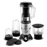 Libra Twist N Blend mixer grinder blender | BPA free 2 Jars, Juicer & Chopper | 500 Watt Motor blender with ISI mark (Silver)