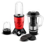 Libra Twist N Blend mixer grinder blender | BPA free 2 Jars and Juicer | 500 Watt Motor blender with ISI mark (Red)